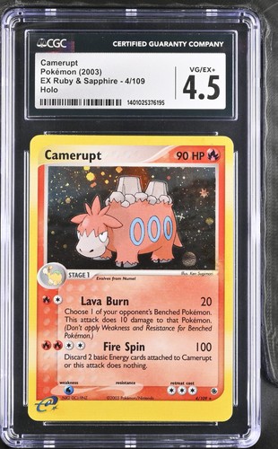 Camerupt graded CGC 4.5 for sale on eBay