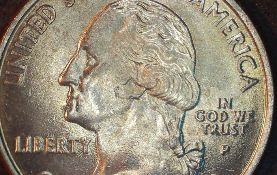 Clashed Die State Quarter Indiana US Coin 25c 2002 P UNC - Image 3 of 4