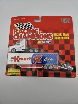 1997 Racing Champions NASCAR Kmart RC Cola #37 Team Transporter & Car 1:64...