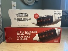 Bondi Boost Infrared Thermal Brush 1.65 in 450 F White Black Cool Tip