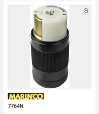 Marinco 50A, 125/250V locking female connector