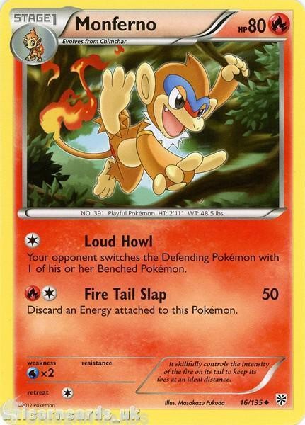 Monferno 16/135 LBD Uncommon Mint Pokemon Card