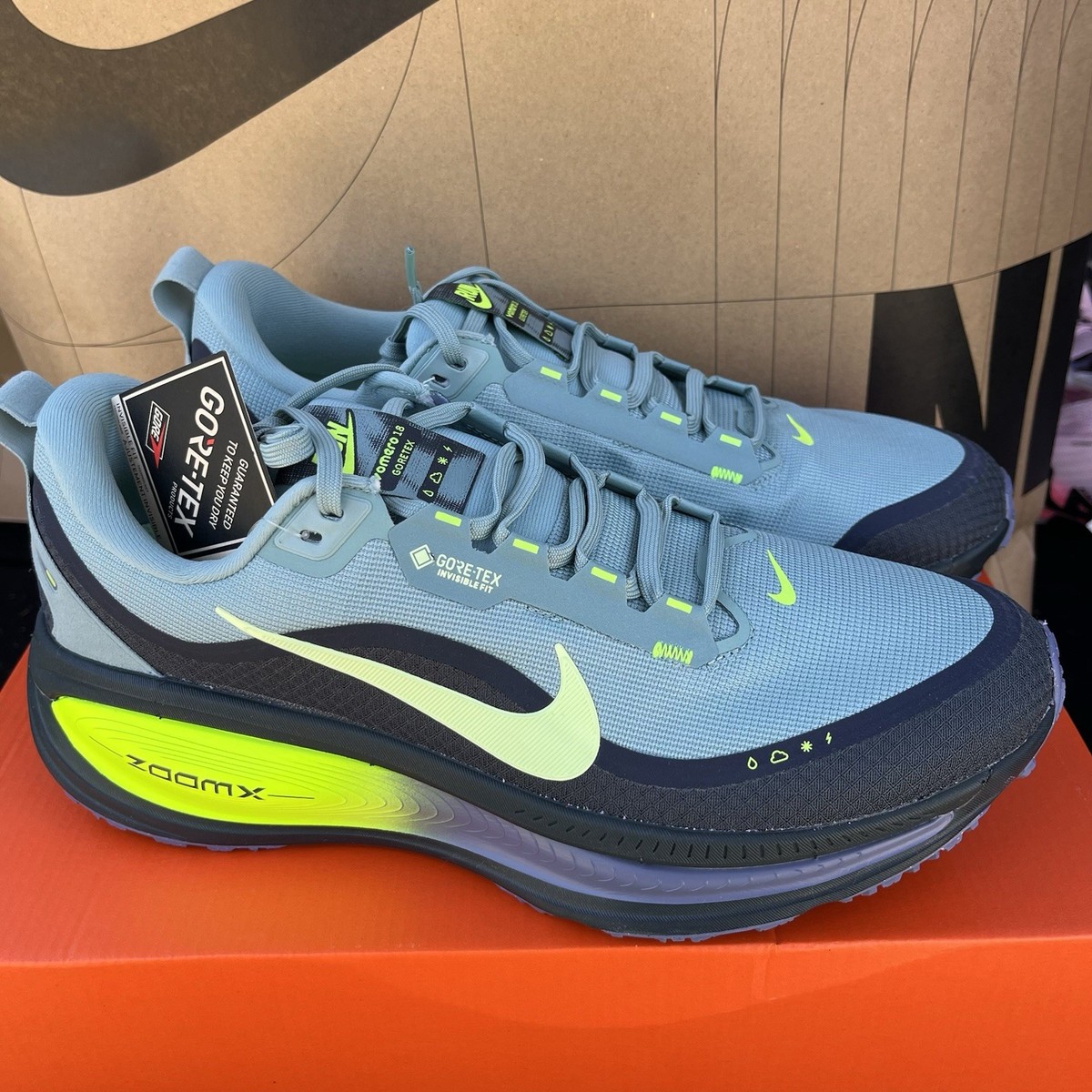 NEW Nike Vomero 18 GTX GORE-TEX Waterproof 'Seaweed' NBY HQ7001
