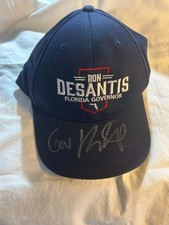 Ron De Santis baseball cap Autographed Blue NEW Made in the USA