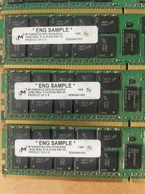 Micron PC4-2133p 16GB×2＝32GB Amazon.com: זיכרון MICRON 16GB PC4-2133P-R DDR4 REG ECC 2RX4 RDIMM