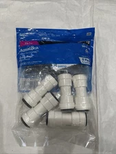 Pkg of 5 WATTS 3515-10 1/2" AquaLock Push to Connect Coupling New
