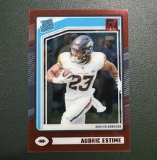 2024 Panini Clearly Donruss - Rated Rookie Audric Estime #93 Red /99 (RC)