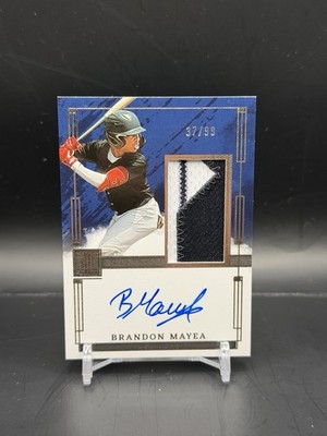 2024 Panini Impeccable Brandon Mayea Elegance Prospect Patch Auto #37/99 Yankees