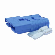 Anderson Flachstecker SBE 320A blau, Stecker inkl. 2 Hauptkontakte, 48V, 70mm&sup2; (