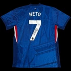 PEDRO NETO CHELSEA BLUE NIKE SOCCER JERSEY SIGNED BECKETT COA STICKER