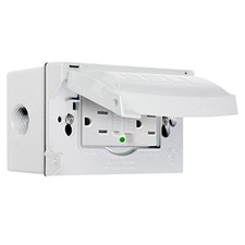 Hubbell 5874-6S Flip Cover Kit, 1, White