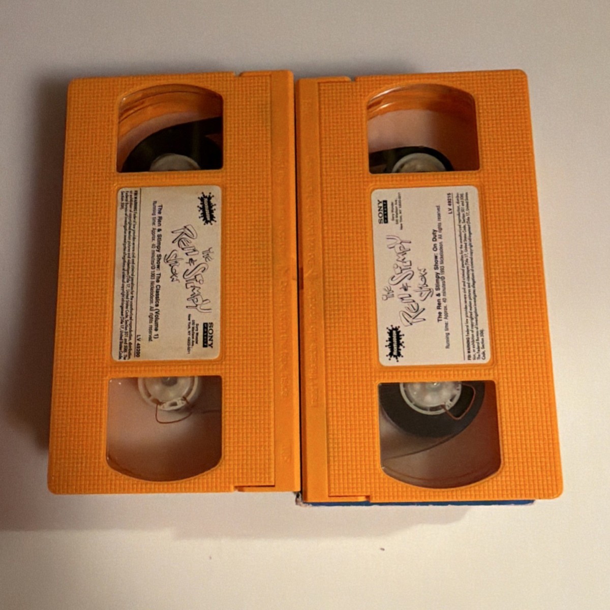 Nickelodeon Ren & Stimpy Show VHS Lot 2 Volume 1 + On Duty NTSC