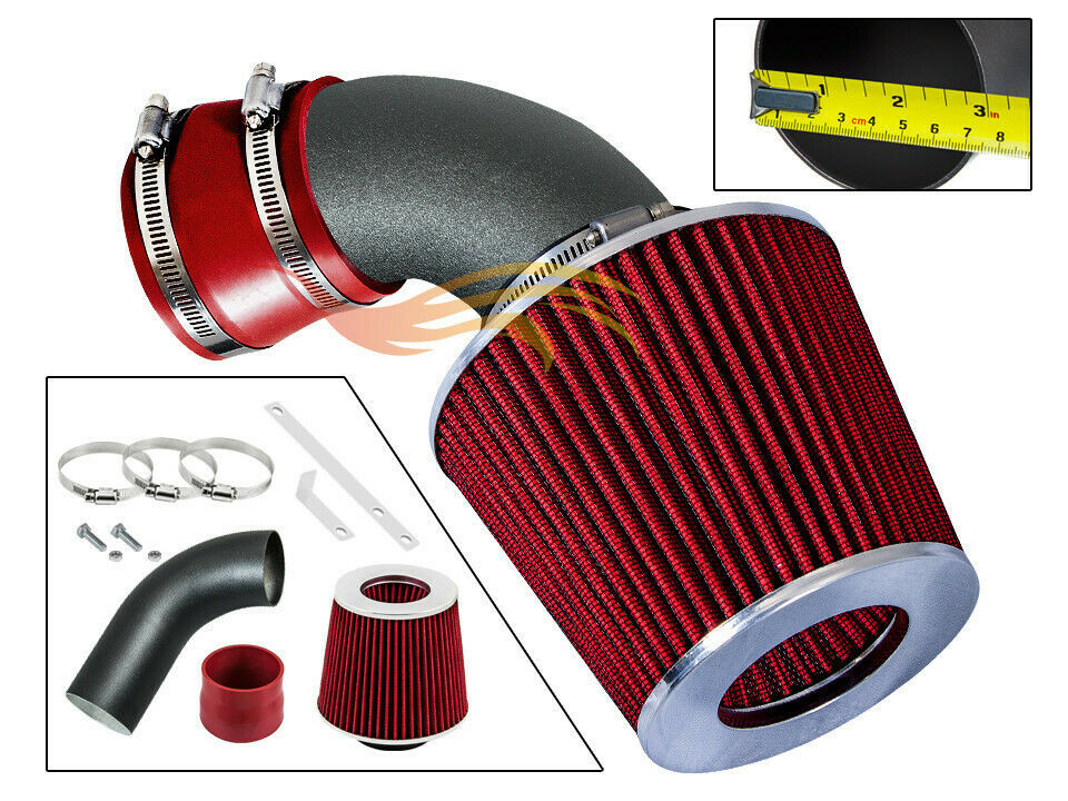 BCP RW RED For 97-00 BMW E39 528i & 01-03 BMW 525i 530i Air Intake System+Filter
