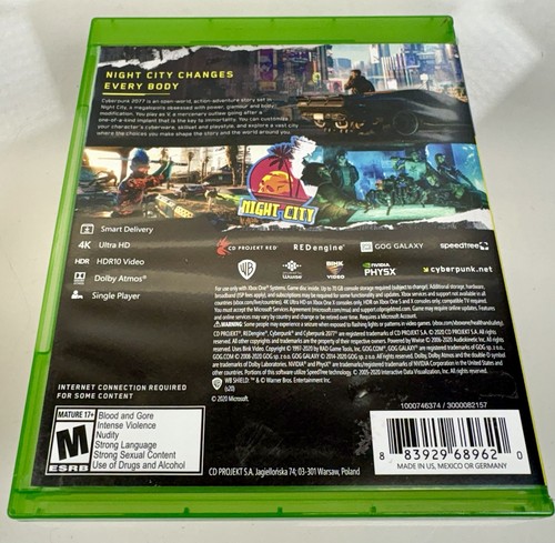 Cyberpunk 2077 Videogioco Microsoft Xbox One 2 Dischi Ultra HD - Foto 10 di 10