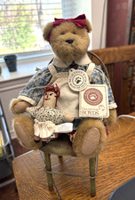 Boyd's Bear Luci T Jodibear with Raggedy Ann #92000-18 Plush Bear w/Metal Chair