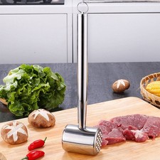 Two-SidedSided Meat Tenderizer Heavy Duty Kitchen Tool Mirror Polished