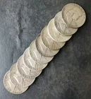 Lot of 10 50c Franklin Silver Half Dollars
