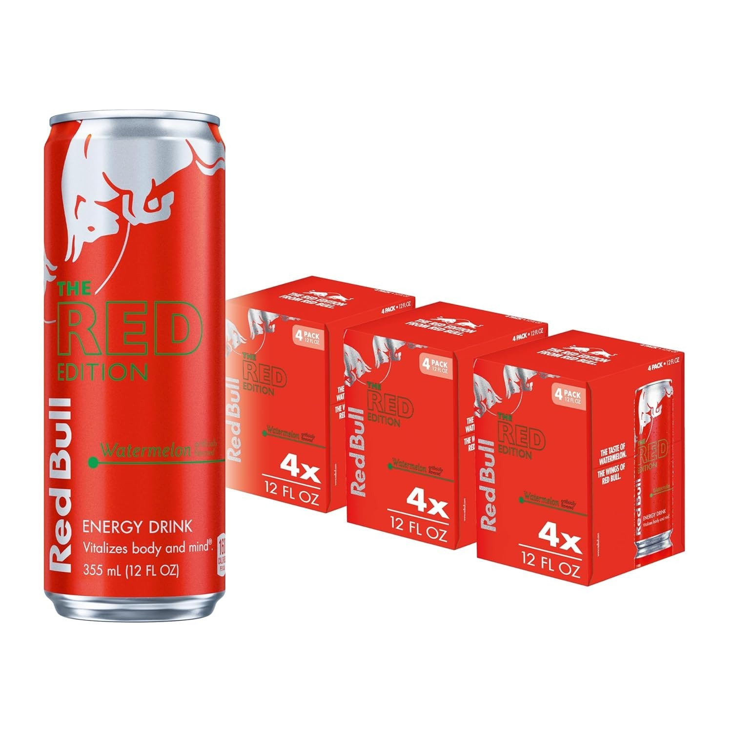 Red Bull Energy Drink, Watermelon | 114mg Caffeine |12 Pack