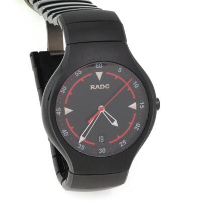 Rado DiaStar Black Ceramic Date Men's Wrist Watch Quartz  LIQUIDATION!