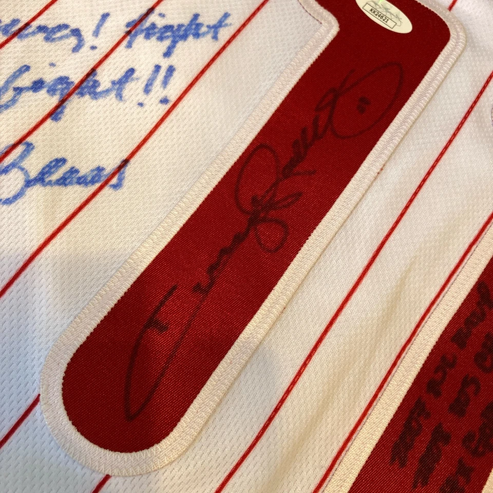 Jimmy Rollins 2008 World Series MVP Signed Inscribed Phillies Jersey JSA COA - Image 4 of 4