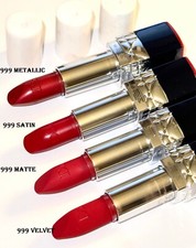 dior rouge  lipstick 999 velvet matte satin metallic pick your color