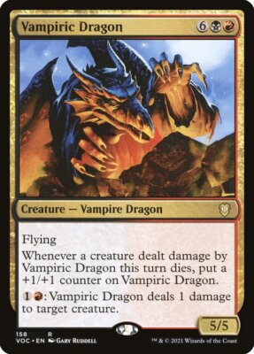 1x Vampiric Dragon - NM - Crimson Vow Commander - SPARROW MAGIC mtg