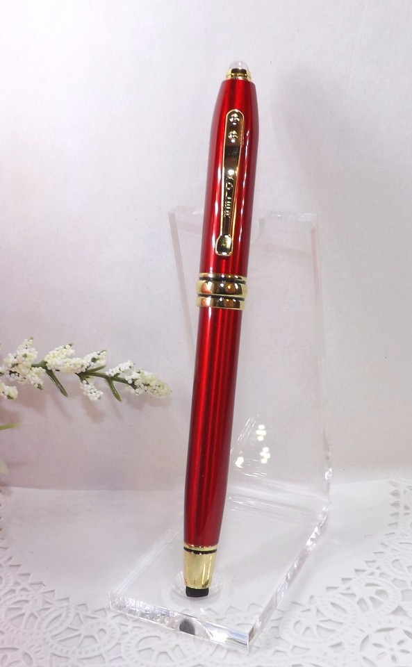 3 in 1 Royale Excel Tech Red Ballpoint Stylus LED Adler Pen (High