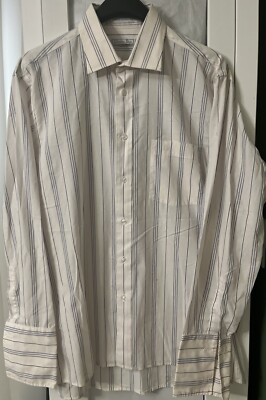 Christian Dior Men’s Size 16-33 White Dress Shirt Monsieur Chemise Made in  USA