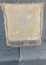 Vintage Silk Hand Embroidered Manton de Manila Multicolor Piano Shawl 106x105 cm