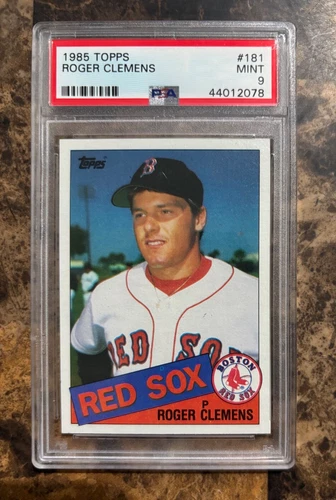 1985 TOPPS BASEBALL #181 ROGER CLEMENS PSA MINT 9