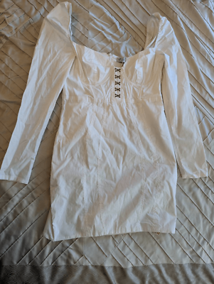 chinese dress ladies Princess Polly Women's Lukea Long Sleeve Minidress - White main image 1