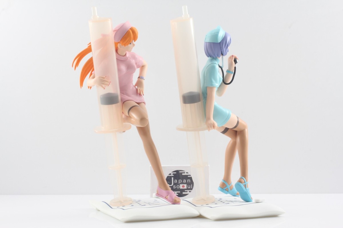 SEGA Neon Genesis Evangelion Extra Nurse Figure Asuka & Rei