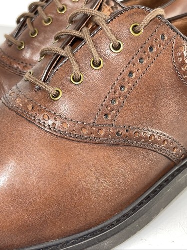 Johnston & Murphy braune Leder Oxford-Schuhe Größe 8,5 M 20-1258 - Bild 8 von 12