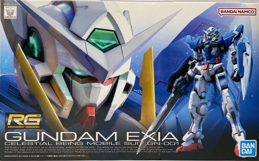 RG 15 GN-001 Exia Gundam 1/144 Robot Real Grade Model Kit Assembly BANDAI