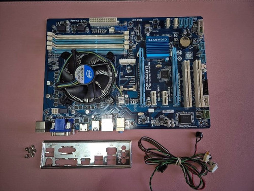 PC Mainboard H77-DS3H CPU DDR3 Lüfter iS-3450 Computer GB Zubehör