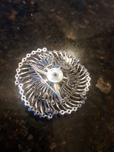 Vintage Coro große Starburst Strass Brosche MCM Swirl Pin - Bild 7 von 10