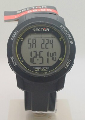 Sector Expander Ex 37,Cronografo,Contapassi,Timer,Sveglia,10ATM