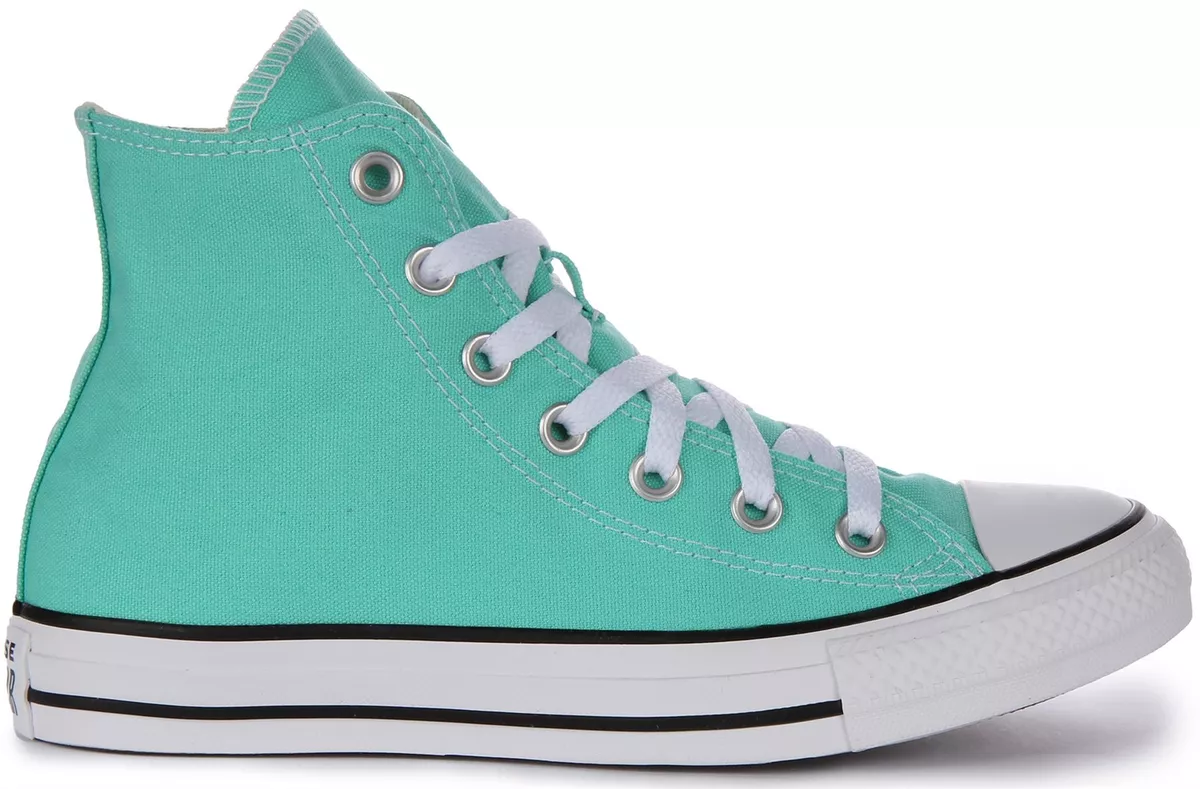 Converse A03796C Chuck Taylor Hi Top Cyber Trainer Teal UK 3 8