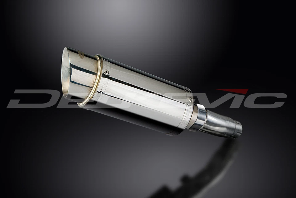 Suzuki SFV650 Gladius 2009-2015 комплект круглого глушителя из нержавеющей стали без шнуровки 8 дюймов - Изображение 2 из 4