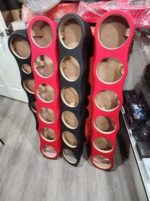 #ad Universal 45 ” Sound Bar Pod 6 x 6.5quot; Midrange wood and fabric $160.00