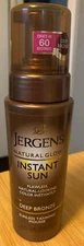 Jergens Natural Glow Instant Sun Sunless Tanning Mousse Deep Bronze 6 fl oz