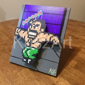 Final Fight (Mighty) Hagar 8bit Game Art 8x10inch Nintendo NES Artwork capcom