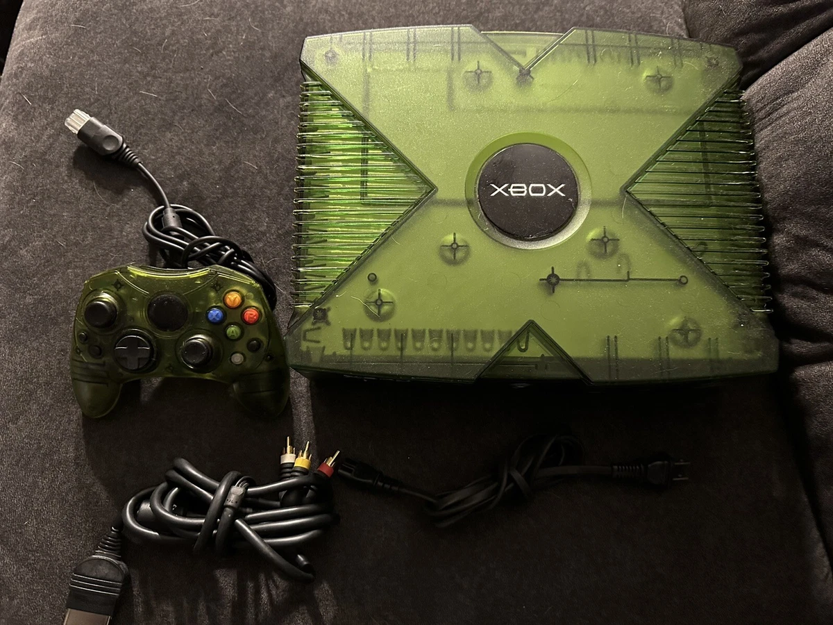 Microsoft Xbox Original System Green Halo Console plandetransformacion