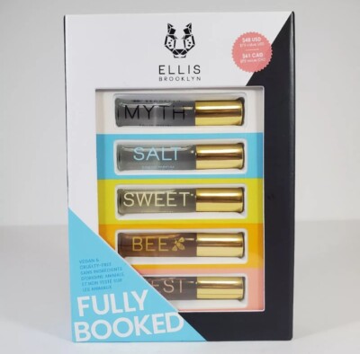 Ellis Brooklyn Fully Booked Eau de Parfum EDP Rollerball Set 5 x 0.17oz Vegan