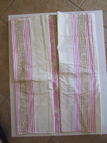 Designers Guild Ameranth Pink Floral Stripe Full Flat Sheet NIB - Picture 9 of 12