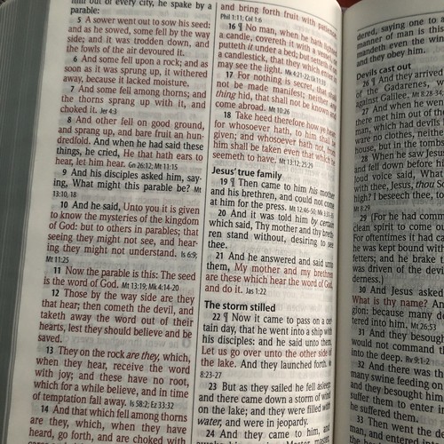 Blue & Grey Leather Holy Bible King James Version Hendrickson Bibles 2015 - Picture 10 of 11