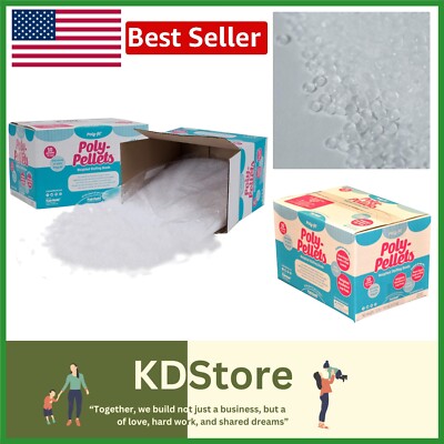 Washable Polypropylene Weighted Stuffing Beads - 10 LB for Toys & Bean Bags