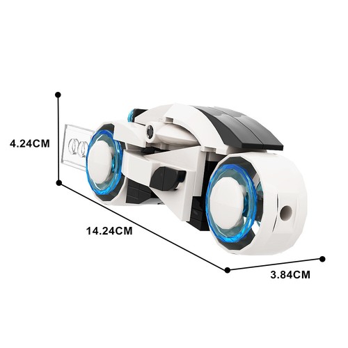 MOC Bausteine TRON Legacy Motorräder Fahrräder Modell 67 STCK. Technisches Spielzeug Ziegel - Bild 9 von 16