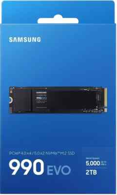 New Sealed Samsung 990 EVO 5.0 2TB PCIe NVMe Internal SSD MZ-V9E2T0B/AM