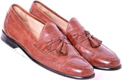 Johnston & Murphy 15-1970 Leather Apron Toe Tassel Loafer  display picture 1